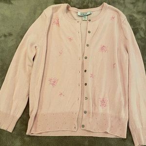 Laundry Beaded Cardigan, Size Small